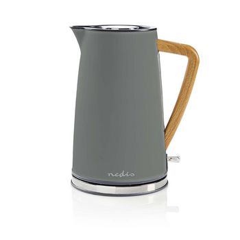 Electric Kettle | 1.7 l | Soft-Touch | Gray | Rotatable 360 ​​degrees | Concealed heating element | Strix® controller | Boil-dry protection