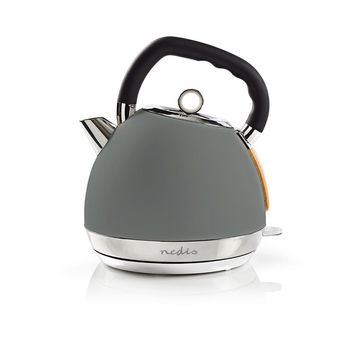 Electric Kettle | 1.8 l | Soft-Touch | Gray | Rotatable 360 ​​degrees | Concealed heating element | Strix® controller | Boil-dry protection