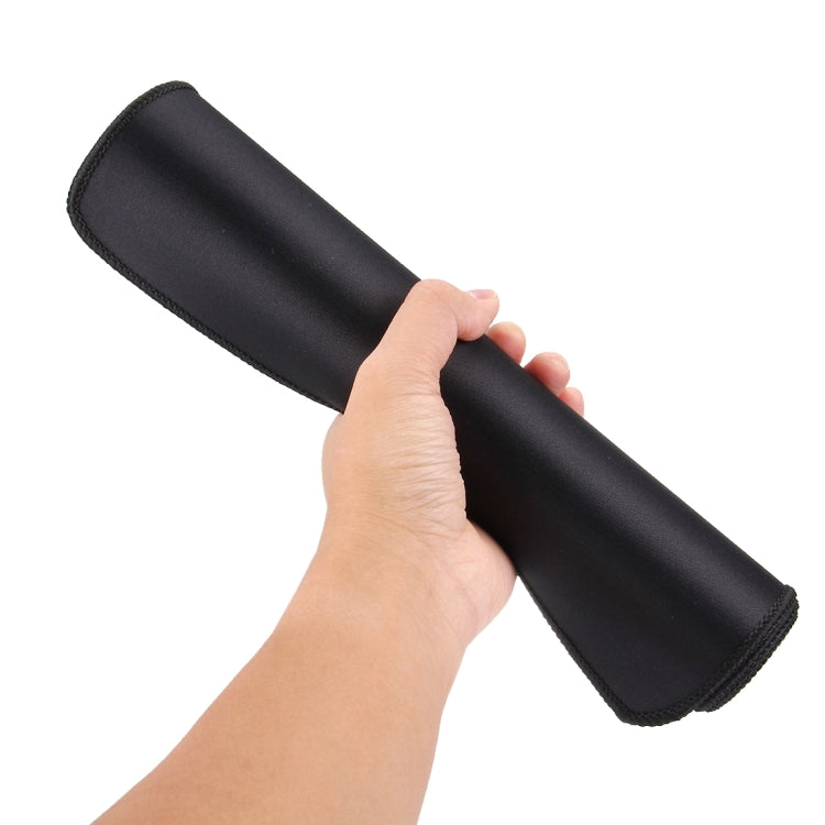 Tappetino per mouse esteso, grande, in tinta unita, per tastiera da gioco e da ufficio, in colore nero, dimensioni: 60 cm x 30 cm, Size: 60cm x 30cm