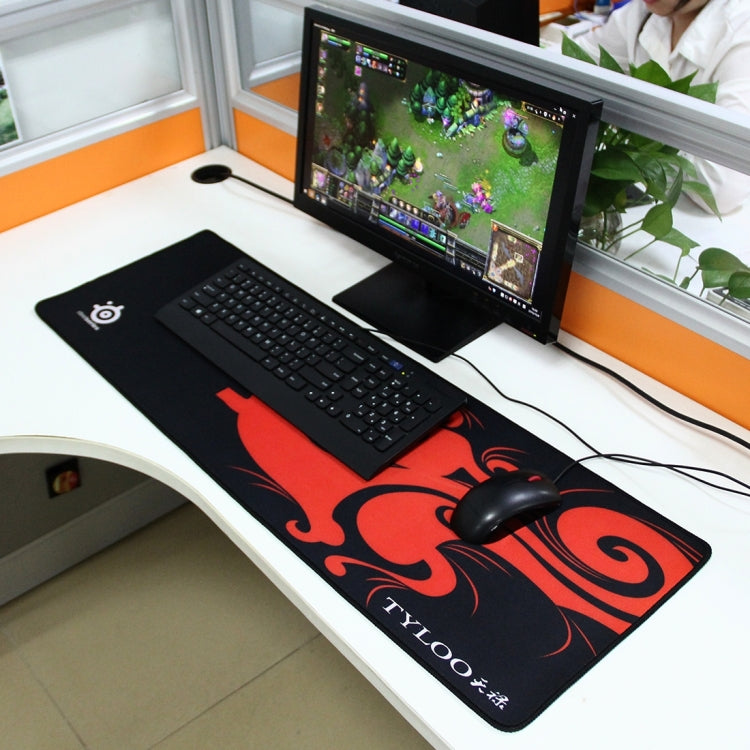 Tappetino per mouse esteso per tastiera da gioco e ufficio Dragon Mantis di grandi dimensioni, dimensioni: 90 cm x 30 cm, Size: 90cm x 30cm