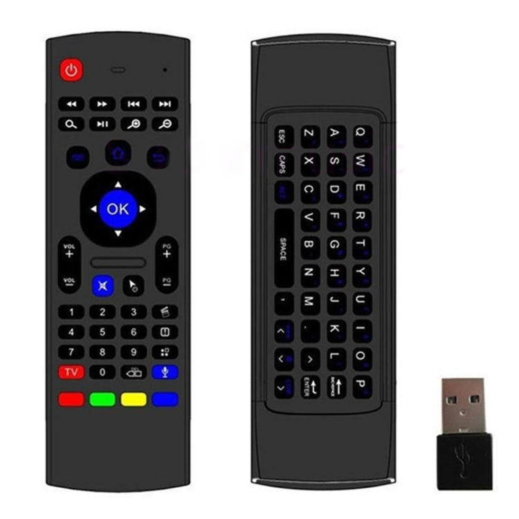 Tastiera con telecomando wireless 2.4G Air Mouse MX3-M con microfono per Android TV Box/Mini PC, Air Mouse with Mic