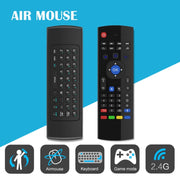 Tastiera con telecomando wireless 2.4G Air Mouse MX3-M con microfono per Android TV Box/Mini PC, Air Mouse with Mic