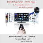 Tastiera con telecomando wireless 2.4G Air Mouse MX3-M con microfono per Android TV Box/Mini PC, Air Mouse with Mic