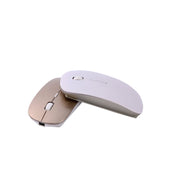 MC-008 Mouse wireless con ricarica della batteria Bluetooth 3.0 per laptop e telefoni cellulari con sistema Android, MC-008 (White), MC-008 (Gold)