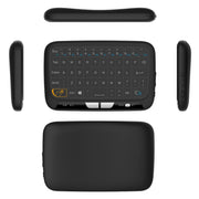 Tastiera QWERTY mini mouse wireless H18 da 2,4 GHz con touchpad/vibrazione per PC, TV, H18 Wireless Keyboard