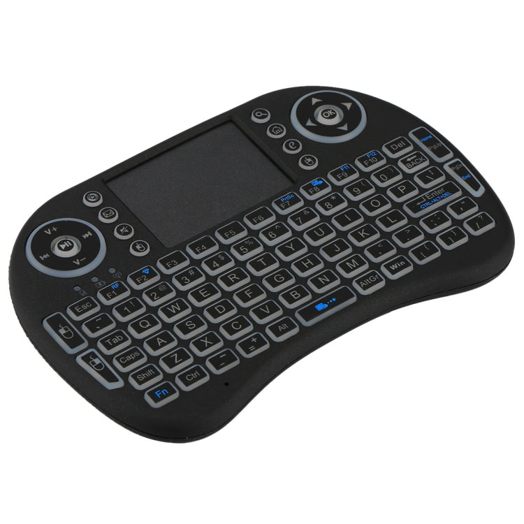 Tastiera wireless Mini i8 2,4 GHz con touchpad e retroilluminazio