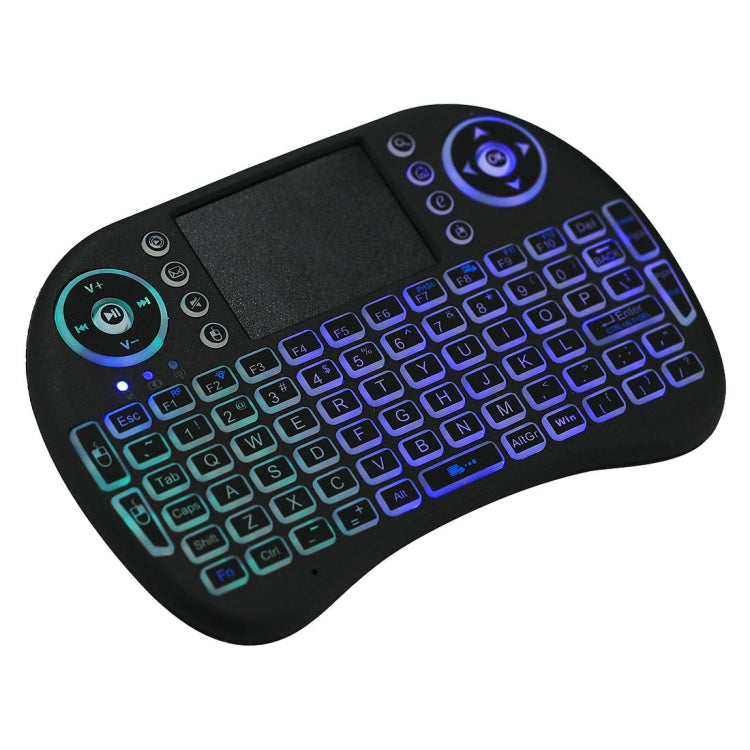 Tastiera wireless Mini i8 2,4 GHz con touchpad e retroilluminazio