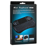 Tastiera wireless Mini i8 2,4 GHz con touchpad e retroilluminazio