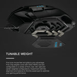 Mouse da gioco cablato Logitech G502 HERO con 11 pulsanti, lunghezza: 2,1 m