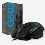 Mouse da gioco cablato Logitech G502 HERO con 11 pulsanti, lunghezza: 2,1 m
