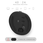 DELUX M618 Mini 2.4G Wireless 2400 DPI USB ricaricabile ergonomico mouse verticale, M618 Pink, M618 Grey