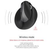 DELUX M618 Mini 2.4G Wireless 2400 DPI USB ricaricabile ergonomico mouse verticale, M618 Pink, M618 Grey