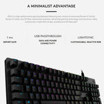 Tastiera da gioco meccanica cablata Logitech G512 RGB asse C, lunghezza: 1,8 m, Logitech G512 C-axis
