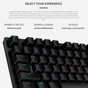 Tastiera da gioco meccanica cablata Logitech G512 RGB asse L, lunghezza: 1,8 m, Logitech G512 L-axis
