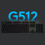 Tastiera da gioco meccanica cablata Logitech G512 RGB asse L, lunghezza: 1,8 m, Logitech G512 L-axis