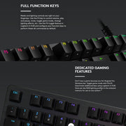 Tastiera da gioco meccanica cablata Logitech G512 RGB asse L, lunghezza: 1,8 m, Logitech G512 L-axis