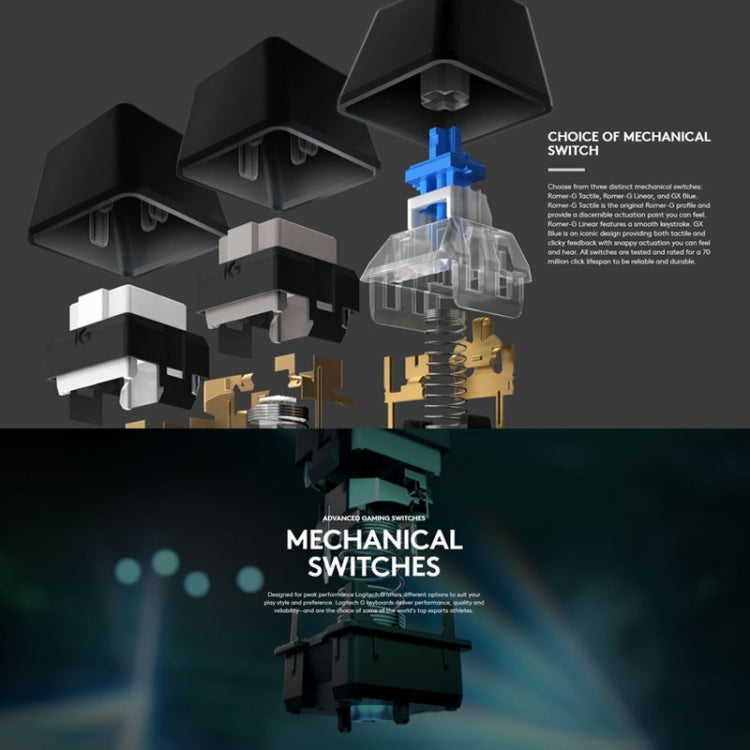 Tastiera da gioco meccanica cablata Logitech G512 RGB asse L, lunghezza: 1,8 m, Logitech G512 L-axis