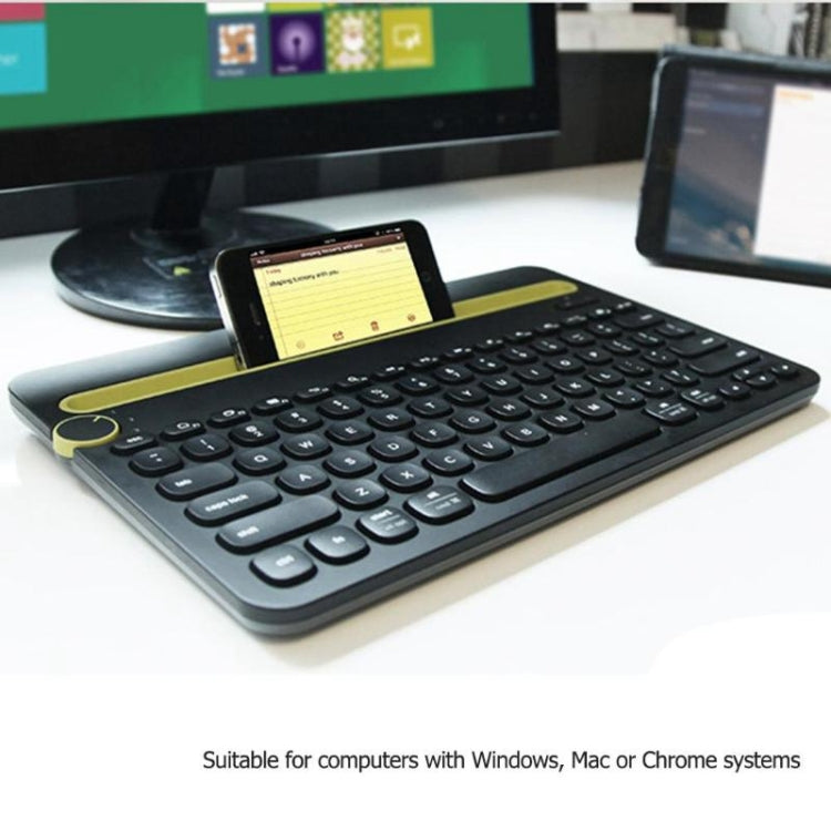 Tastiera Bluetooth wireless multidispositivo Logitech K480 Bluetooth 3.0 con supporto