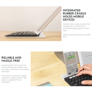Logitech K780 Tastiera wireless multidispositivo Bluetooth + Unifying Dual Mode con supporto