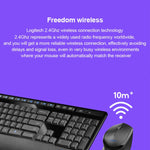 Set tastiera wireless full-size Logitech MK345 + mouse ottico wireless da 2,4 GHz 1000 DPI con ricevitore nano, Logitech MK345