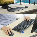 Set tastiera wireless full-size Logitech MK345 + mouse ottico wireless da 2,4 GHz 1000 DPI con ricevitore nano, Logitech MK345