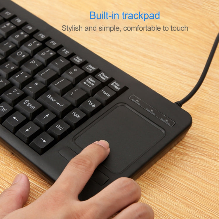 DS-8800 Interfaccia USB Previene gli spruzzi d'acqua Carattere di incisione laser Tastiera touchpad cablata monopezzo, lunghezza: 1,5 m, DS-8800 USB