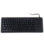 DS-8800 Interfaccia PS/2 Previene gli spruzzi d'acqua Carattere di incisione laser Tastiera touchpad cablata monopezzo, lunghezza: 1,5 m, DS-8800 PS/2