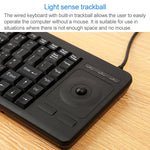 L'interfaccia USB DS-8900 previene gli spruzzi d'acqua Carattere di incisione laser Tastiera trackball cablata monopezzo, lunghezza: 1,5 m, DS-8900 USB