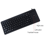 DS-8900 Interfaccia PS/2 Previene gli spruzzi d'acqua Carattere di incisione laser Tastiera trackball cablata monopezzo, lunghezza: 1,5 m, DS-8900 PS/2