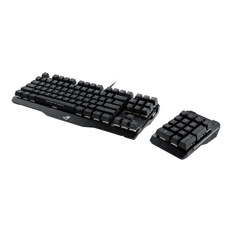 Tastiera da gioco ASUS Claymore USB 2.0 RGB retroilluminata staccabile cablata meccanica con interruttore nero con cavo staccabile, Claymore