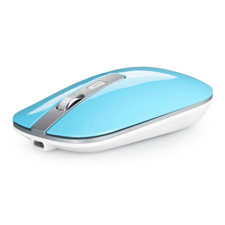 HXSJ M30 Mouse wireless ricaricabile con rotella in metallo Muto Mouse da ufficio 2.4G Batteria incorporata da 500 mAh