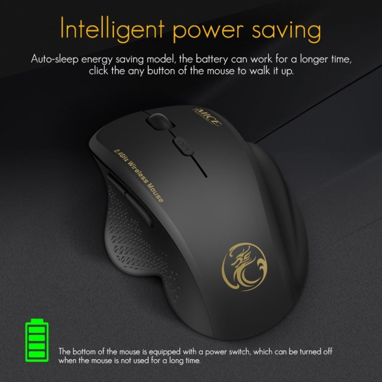 Mouse wireless iMICE G6 Mouse da ufficio 2.4G Mouse da gioco a 6 pulsanti