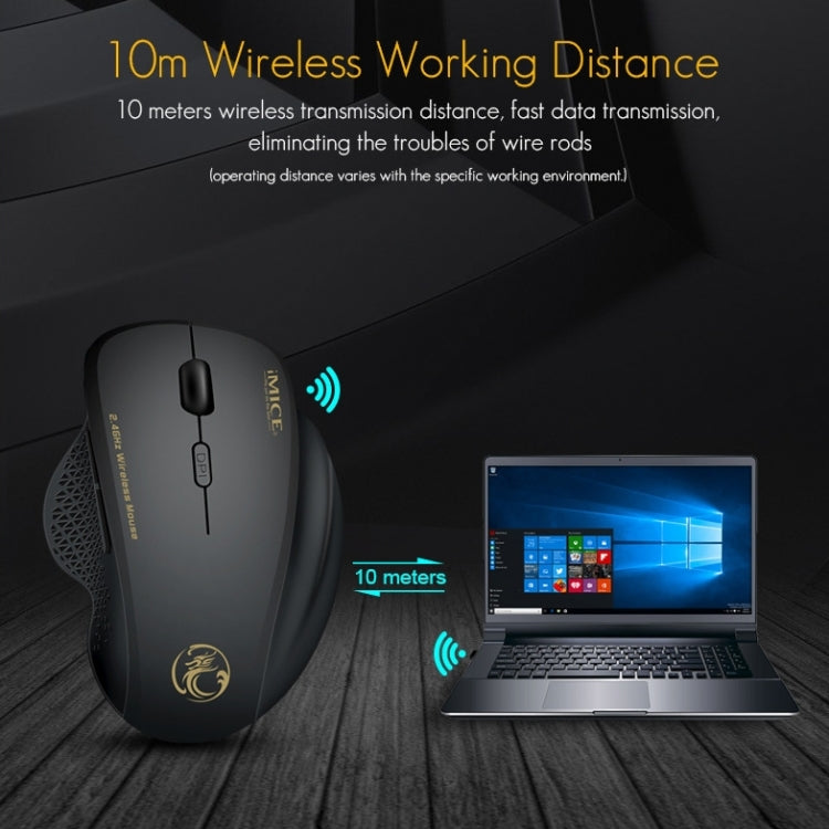 Mouse wireless iMICE G6 Mouse da ufficio 2.4G Mouse da gioco a 6 pulsanti