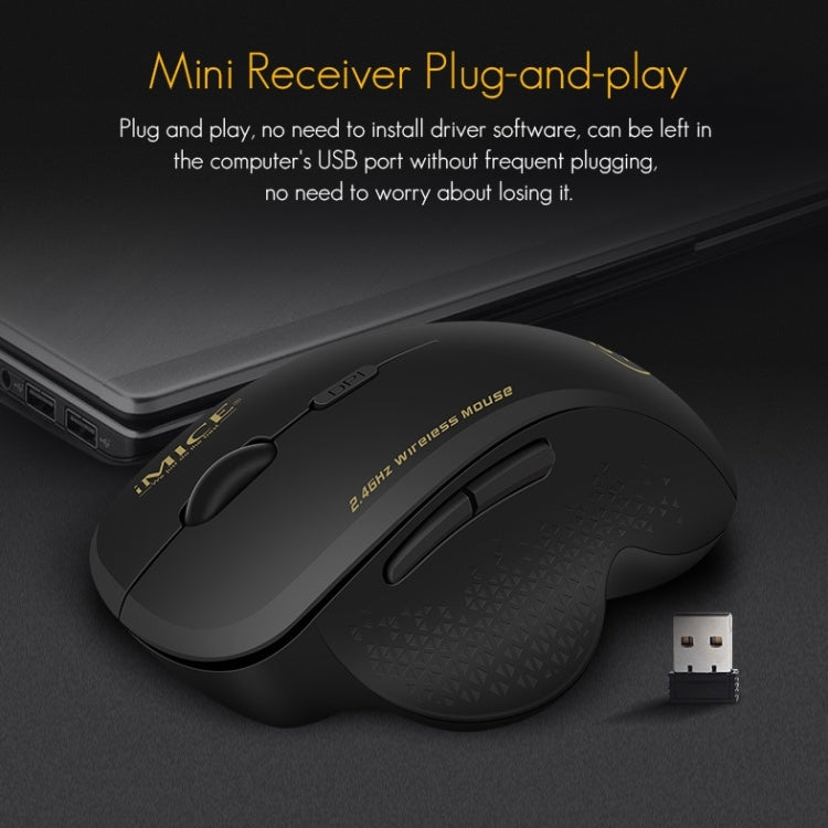 Mouse wireless iMICE G6 Mouse da ufficio 2.4G Mouse da gioco a 6 pulsanti