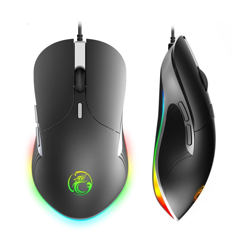 Mouse cablato iMICE X6 Mouse da gioco RGB colorato a 6 pulsanti, X6