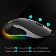 Mouse cablato iMICE X6 Mouse da gioco RGB colorato a 6 pulsanti, X6