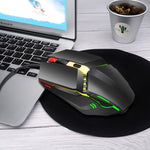Mouse da gioco cablato luminoso colorato HXSJ S200 USB 2.0 1600 dpi regolabile a 4 tasti, lunghezza: 1,5 m