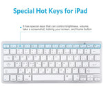 WB-8022 Tastiera Bluetooth wireless ultrasottile per iPad, Samsung, Huawei, Xiaomi, tablet PC o smartphone, tasti arabi, Arabic Keys