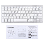 WB-8022 Tastiera Bluetooth wireless ultrasottile per iPad, Samsung, Huawei, Xiaomi, tablet PC o smartphone, tasti arabi, Arabic Keys