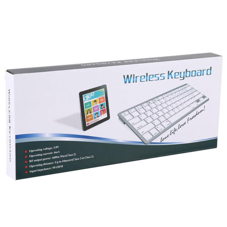 WB-8022 Tastiera Bluetooth wireless ultrasottile per iPad, Samsung, Huawei, Xiaomi, tablet PC o smartphone, tasti arabi, Arabic Keys
