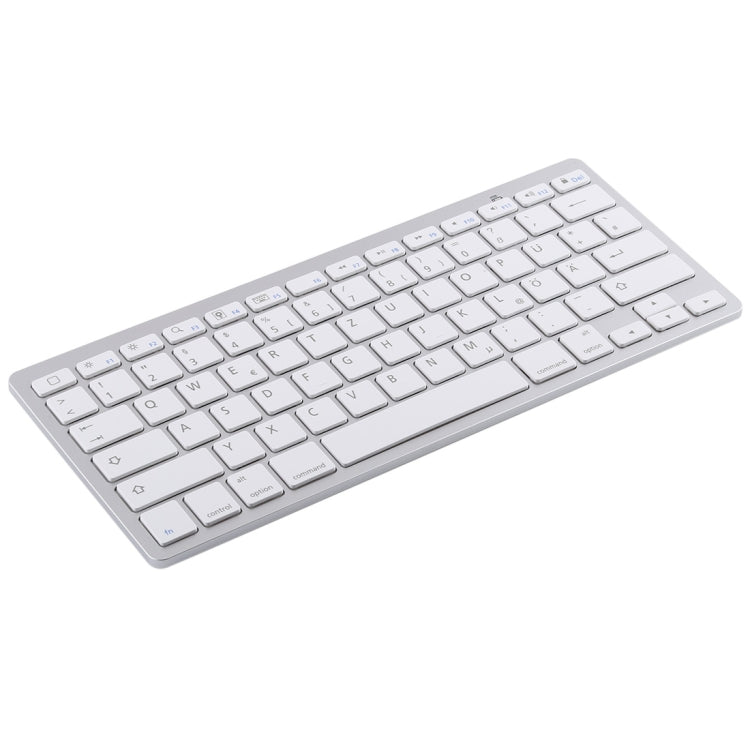 WB-8022 Tastiera Bluetooth wireless ultrasottile per iPad, Samsung, Huawei, Xiaomi, Tablet PC o Smartphone, tasti tedeschi, German Keys