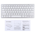 WB-8022 Tastiera Bluetooth wireless ultrasottile per iPad, Samsung, Huawei, Xiaomi, Tablet PC o Smartphone, tasti tedeschi, German Keys
