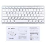 WB-8022 Tastiera Bluetooth wireless ultrasottile per iPad, Samsung, Huawei, Xiaomi, tablet PC o smartphone, tasti russi, Russian Keys