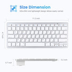 WB-8022 Tastiera Bluetooth wireless ultrasottile per iPad, Samsung, Huawei, Xiaomi, tablet PC o smartphone, tasti russi, Russian Keys