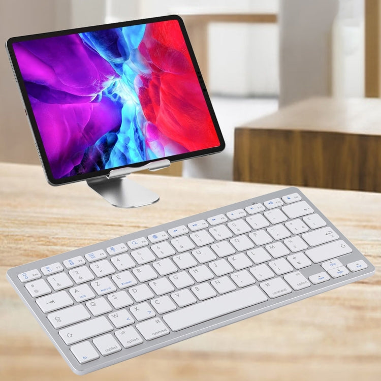 WB-8022 Tastiera Bluetooth wireless ultrasottile per iPad, Samsung, Huawei, Xiaomi, Tablet PC o Smartphone, tasti francesi, French Keys