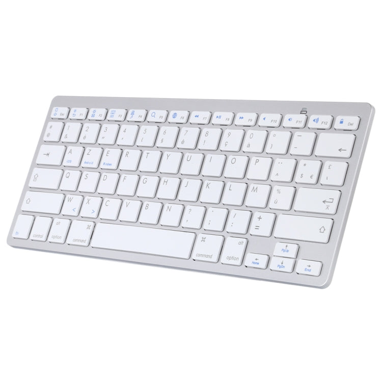 WB-8022 Tastiera Bluetooth wireless ultrasottile per iPad, Samsung, Huawei, Xiaomi, Tablet PC o Smartphone, tasti francesi, French Keys