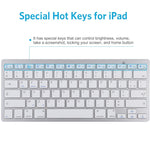 WB-8022 Tastiera Bluetooth wireless ultrasottile per iPad, Samsung, Huawei, Xiaomi, Tablet PC o Smartphone, tasti francesi, French Keys