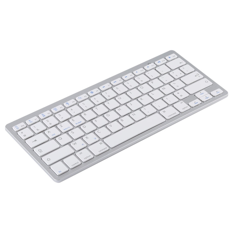 WB-8022 Tastiera Bluetooth wireless ultrasottile per iPad, Samsung, Huawei, Xiaomi, Tablet PC o Smartphone, tasti francesi, French Keys