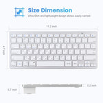 WB-8022 Tastiera Bluetooth wireless ultrasottile per iPad, Samsung, Huawei, Xiaomi, tablet PC o smartphone, tasti lingua Ko, Ko Language Keys