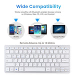 WB-8022 Tastiera Bluetooth wireless ultrasottile per iPad, Samsung, Huawei, Xiaomi, tablet PC o smartphone, tasti portoghesi, Portuguese Keys